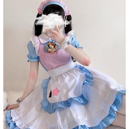 Maid Outfit Bells Sweet Lolita Dress Cosplay Maid..