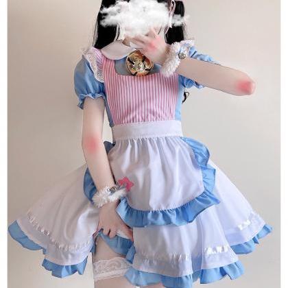 Maid Outfit Bells Sweet Lolita Dress Cosplay Maid..