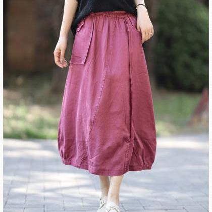 Woman Linen Skirts Linen Dress Summer Skirts..