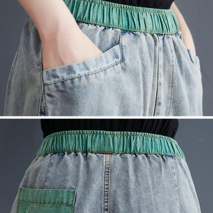 Woman Fashion Loose Jeans Casual Pants Oversize..