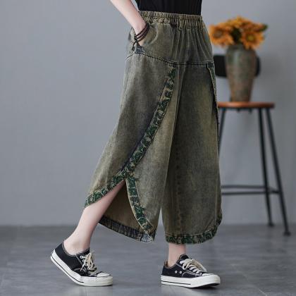 Embroidered Pants Embroidered Jeans