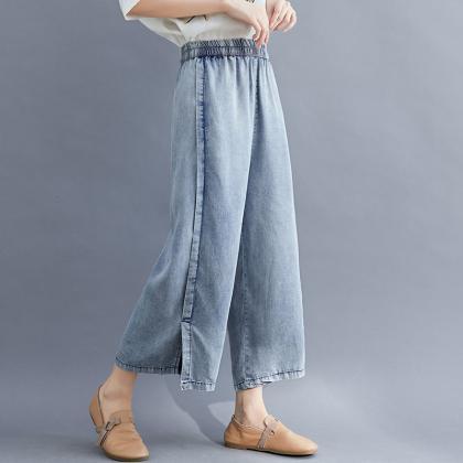 Woman Fashion Loose Jeans Demin Pants Oversize..