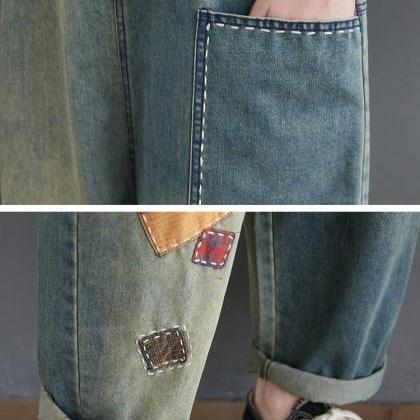 Fashion Loose Jeans Pants，loose Pants, Oversize..
