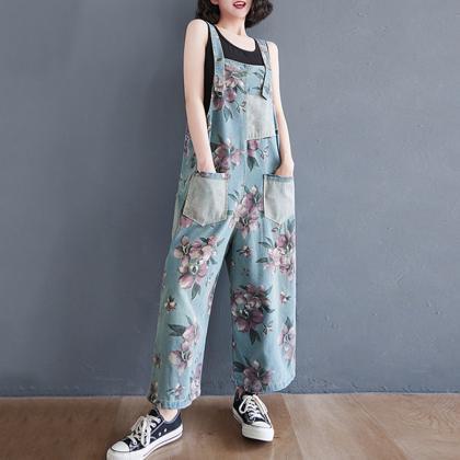 Woman Fashion Strappy Jeans, Overalls Pants,..