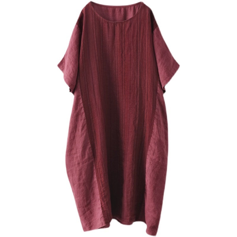 Bruna Ramie Dress - Natural